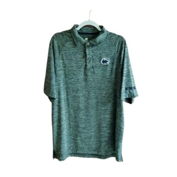 Penn State Nittany Lions Mens Polo Size Large Colosseum Own The Stands Gray SS - Picture 4 of 5